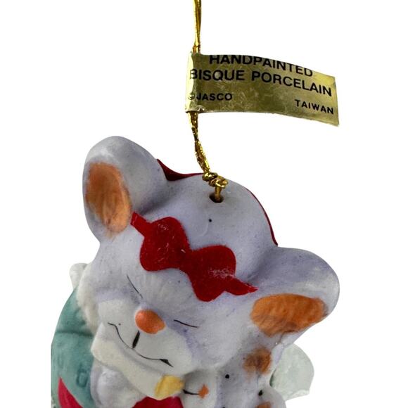 Jasco Caring Critters Chimer Bells Christmas Ornaments Set Of 6 Hand Painted - Picture 12 of 15